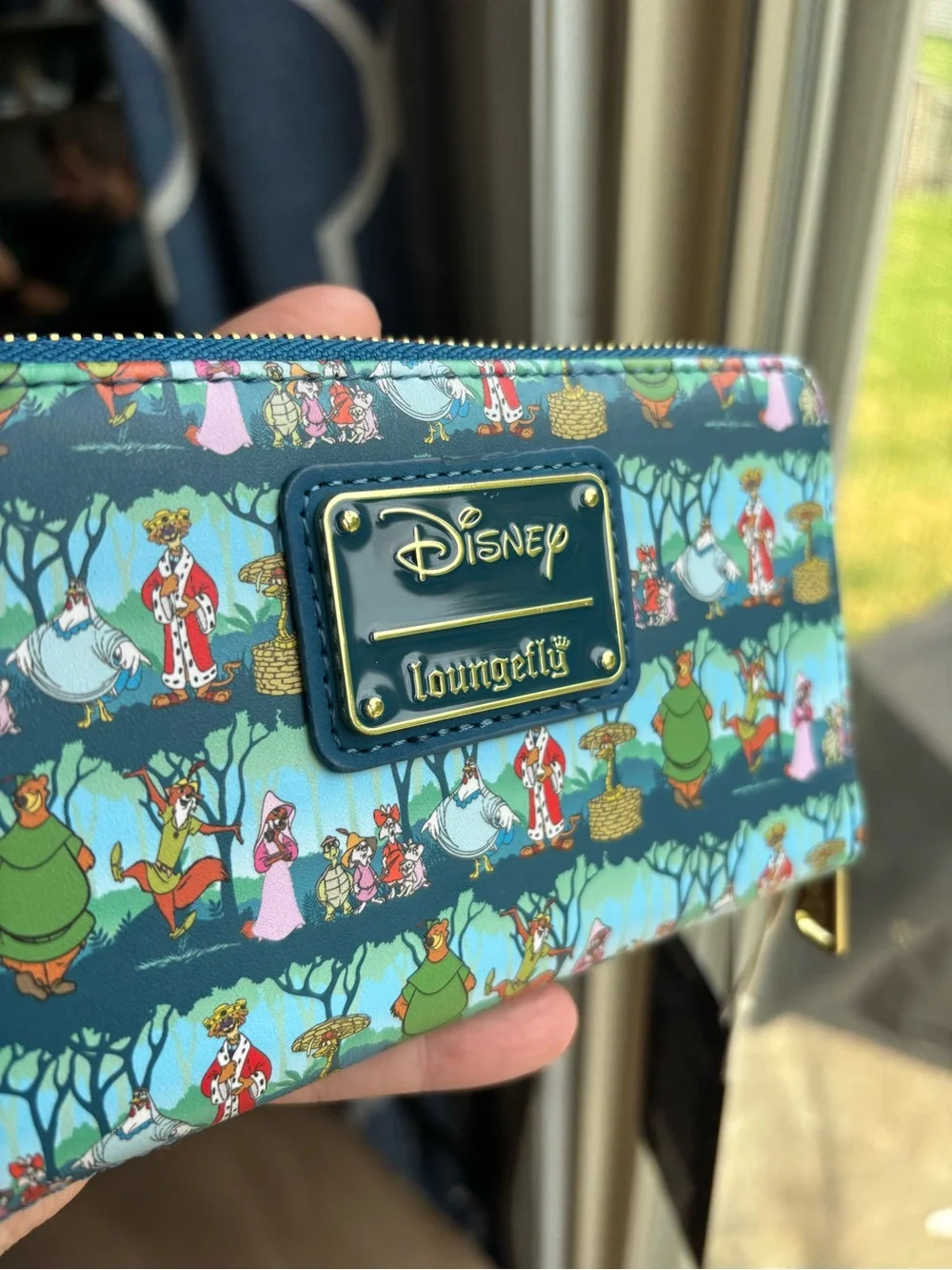 Loungefly Disney Robin Hood Sherwood Forest Zip Around Wallet